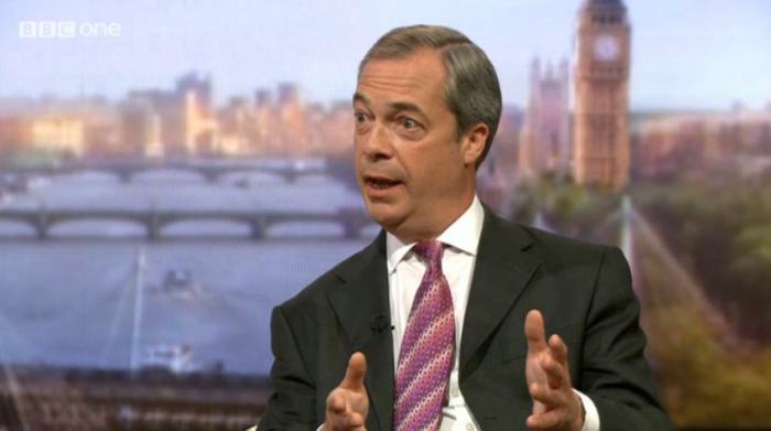 Nigel Farage, The Andrew Marr Show, 1st June 2014