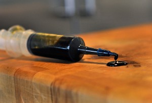 cannabis oil in syringe