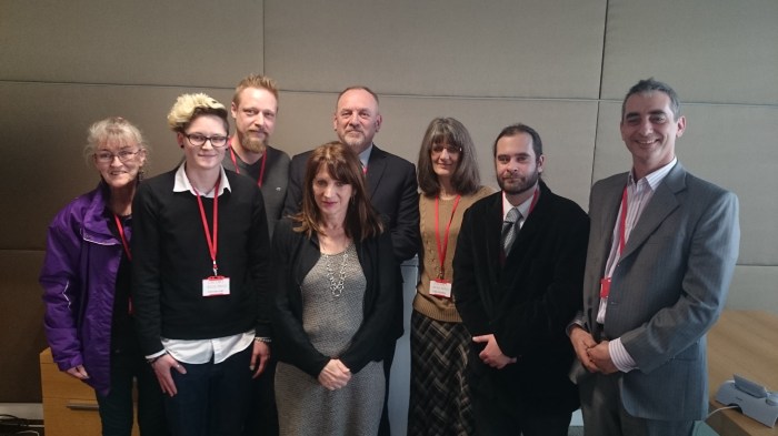 Vicky Hodgson, Kate Stenberg, Roland Gyallay-Pap, Lynee Featherstone MP, Peter Reynolds, Penny Fitzlyon, Richard Tong, Jonathan Liebling