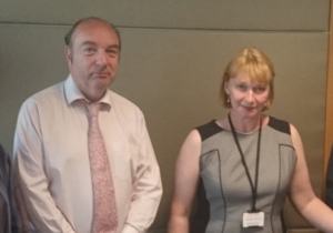 Norman Baker and Lara Smith.