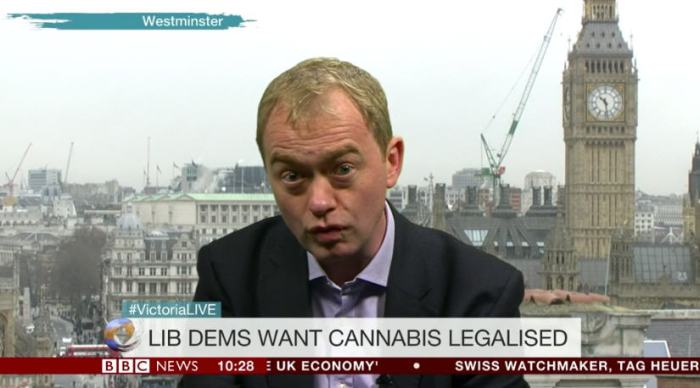 Tim Farron on BBC's Victoria Derbyshire show