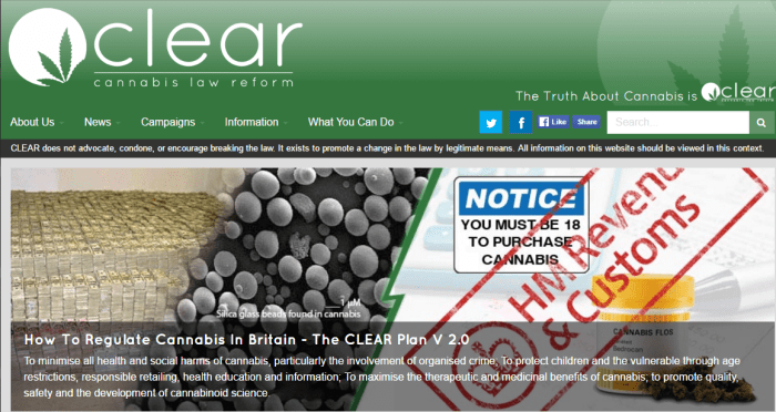 CLEAR home page regulation slider