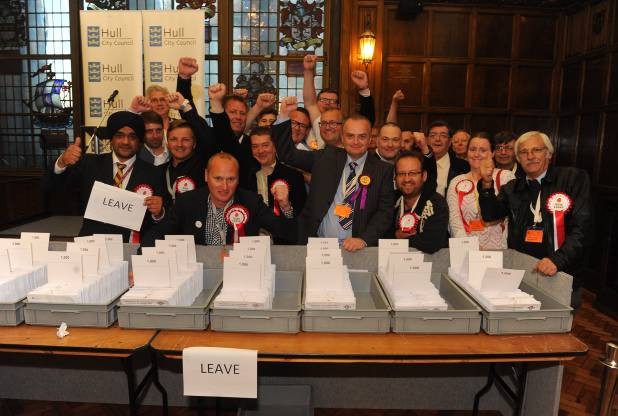  The EU Referendum 2016: The count at the Guildhall in Hull 